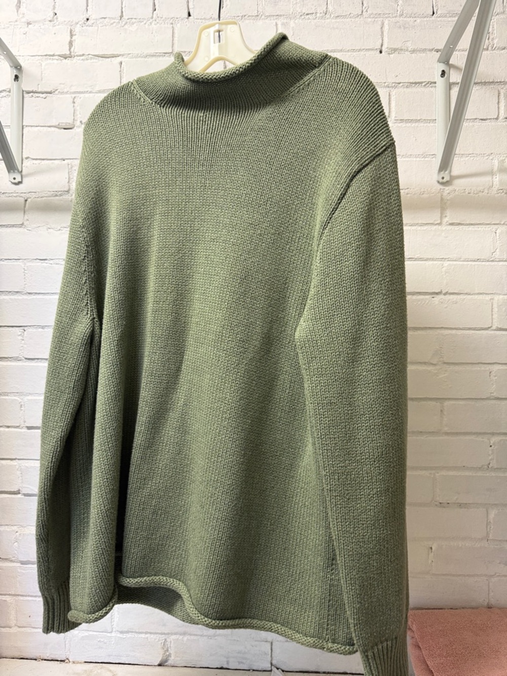 J Crew Olive Green Women's Knit Oversized Sweater